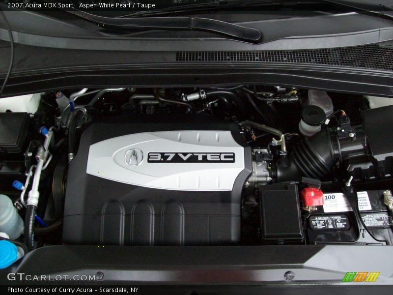 Aspen White Pearl / Taupe 2007 Acura MDX Sport