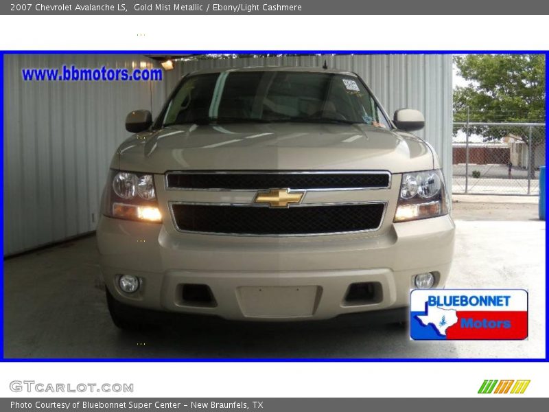 Gold Mist Metallic / Ebony/Light Cashmere 2007 Chevrolet Avalanche LS