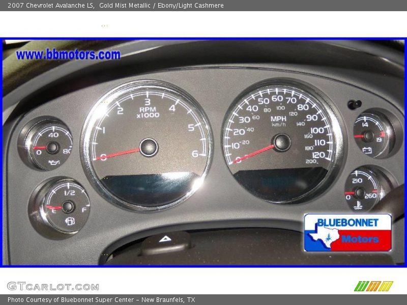 Gold Mist Metallic / Ebony/Light Cashmere 2007 Chevrolet Avalanche LS