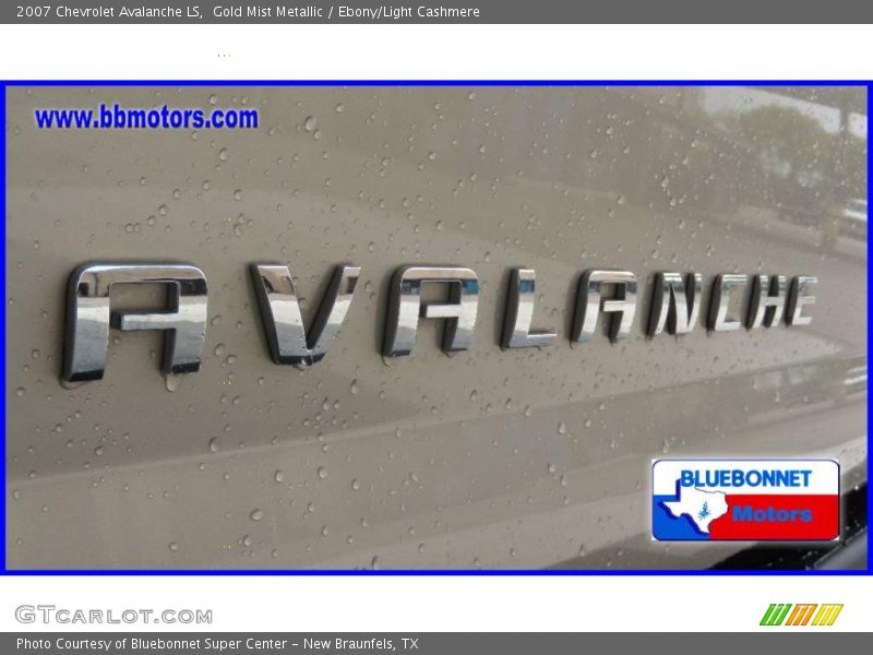 Gold Mist Metallic / Ebony/Light Cashmere 2007 Chevrolet Avalanche LS