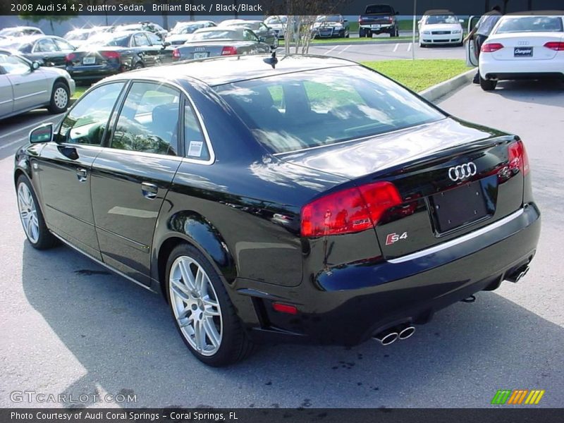 Brilliant Black / Black/Black 2008 Audi S4 4.2 quattro Sedan