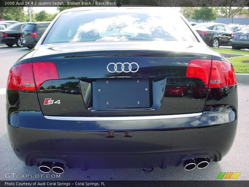 Brilliant Black / Black/Black 2008 Audi S4 4.2 quattro Sedan