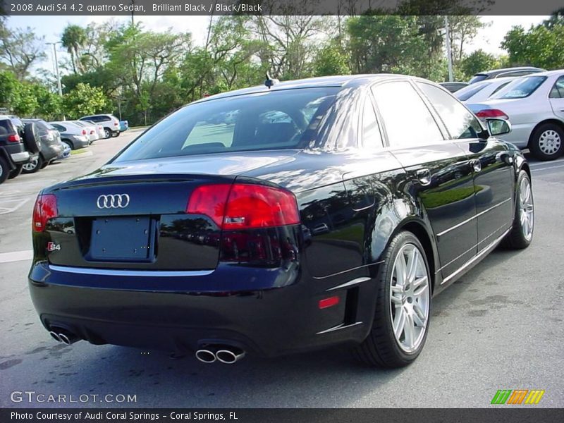 Brilliant Black / Black/Black 2008 Audi S4 4.2 quattro Sedan