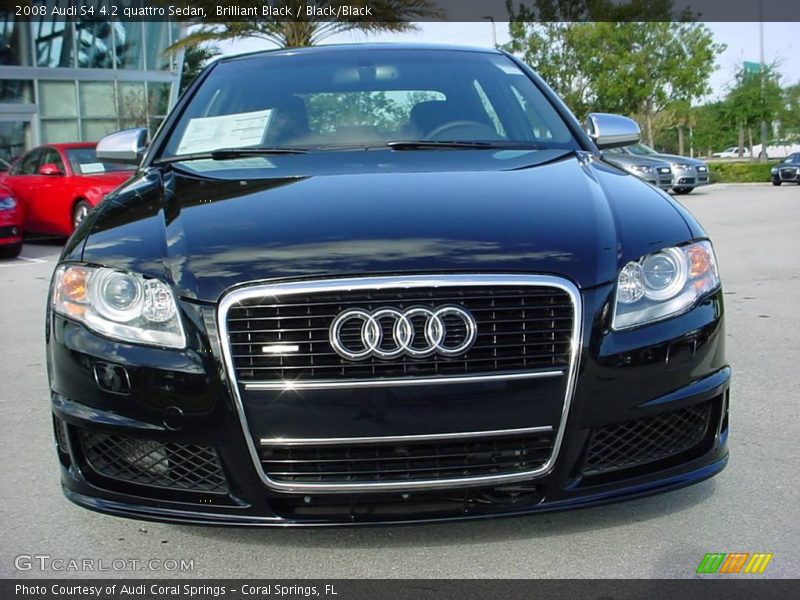 Brilliant Black / Black/Black 2008 Audi S4 4.2 quattro Sedan