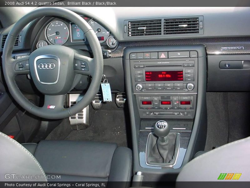 Brilliant Black / Black/Black 2008 Audi S4 4.2 quattro Sedan