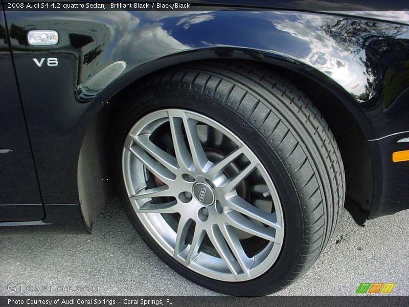 Brilliant Black / Black/Black 2008 Audi S4 4.2 quattro Sedan