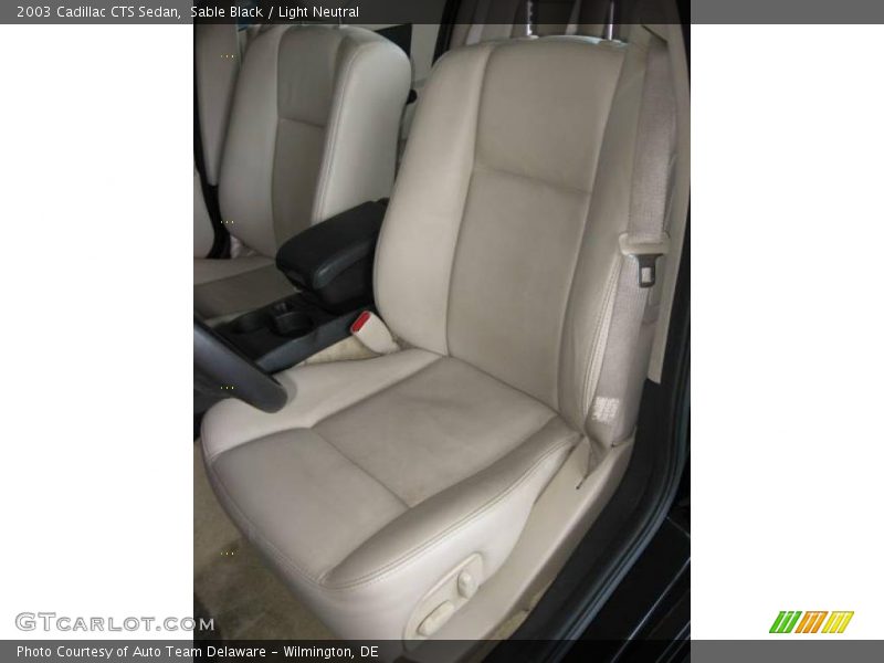 Sable Black / Light Neutral 2003 Cadillac CTS Sedan