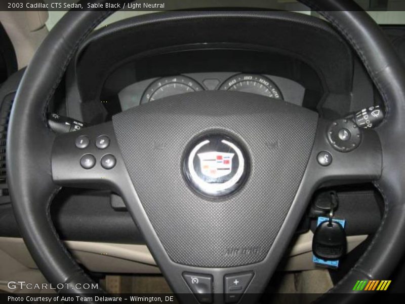 Sable Black / Light Neutral 2003 Cadillac CTS Sedan
