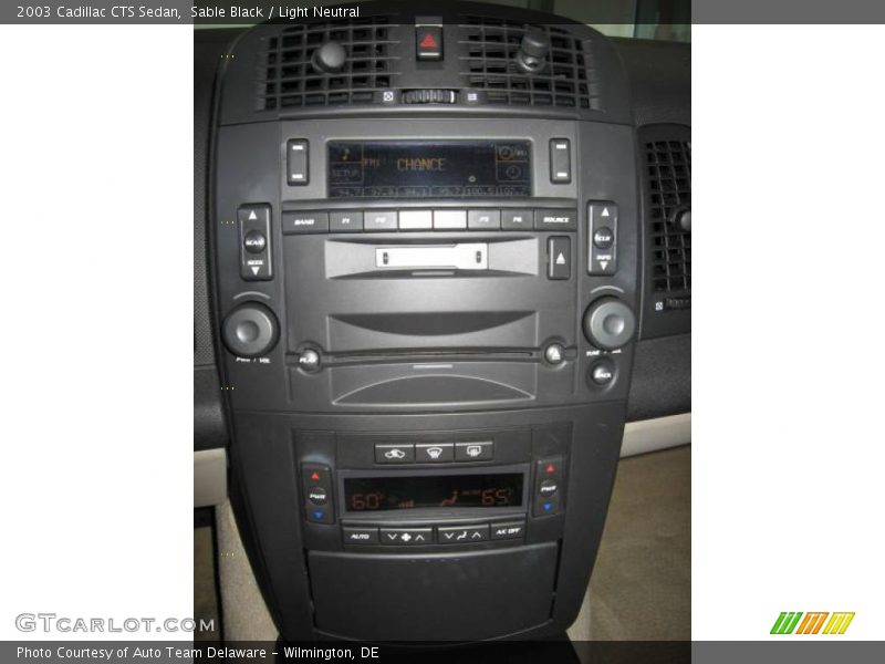 Sable Black / Light Neutral 2003 Cadillac CTS Sedan
