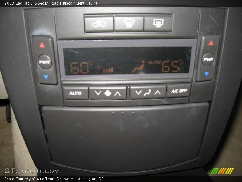 Sable Black / Light Neutral 2003 Cadillac CTS Sedan