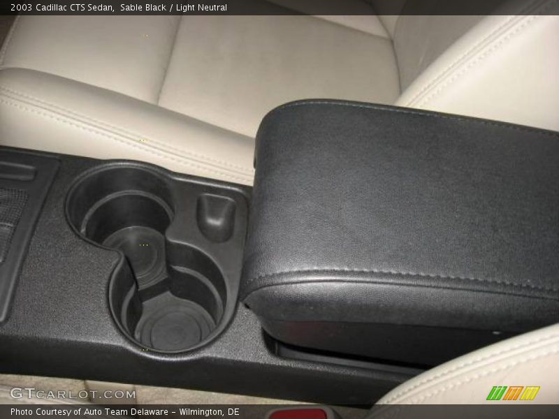 Sable Black / Light Neutral 2003 Cadillac CTS Sedan