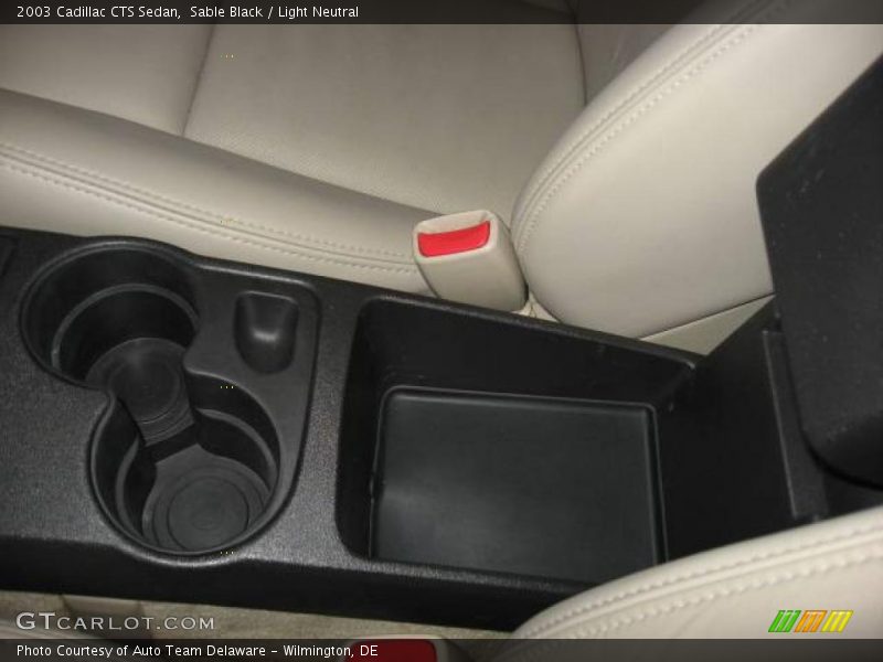 Sable Black / Light Neutral 2003 Cadillac CTS Sedan