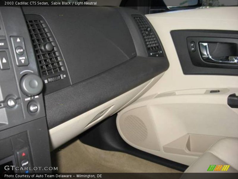 Sable Black / Light Neutral 2003 Cadillac CTS Sedan