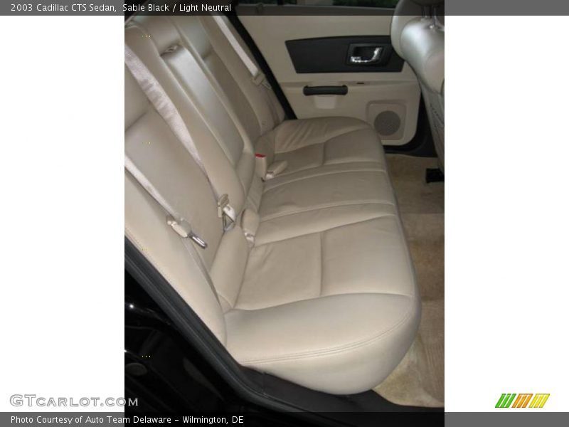 Sable Black / Light Neutral 2003 Cadillac CTS Sedan