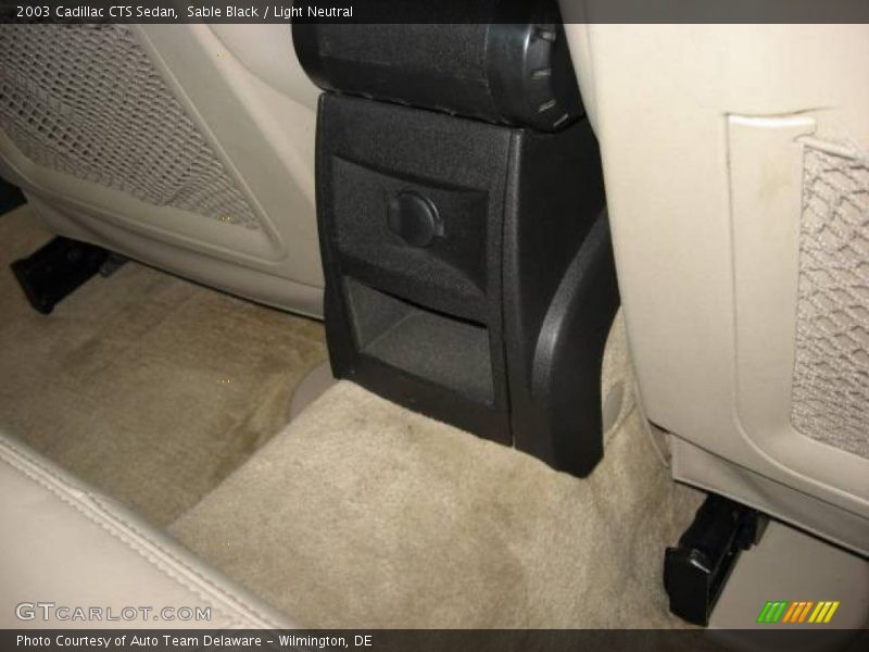 Sable Black / Light Neutral 2003 Cadillac CTS Sedan
