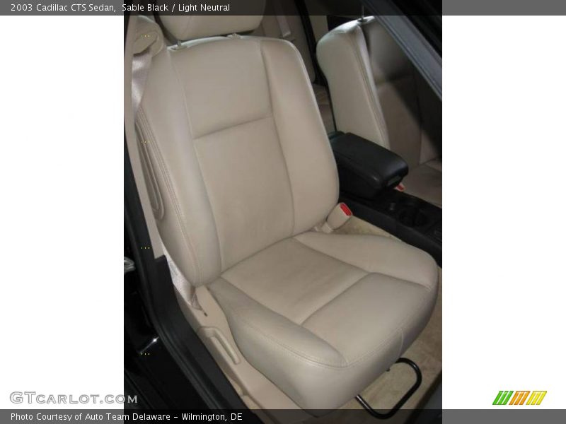 Sable Black / Light Neutral 2003 Cadillac CTS Sedan