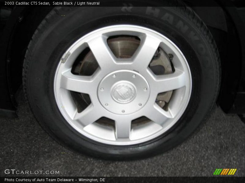 Sable Black / Light Neutral 2003 Cadillac CTS Sedan