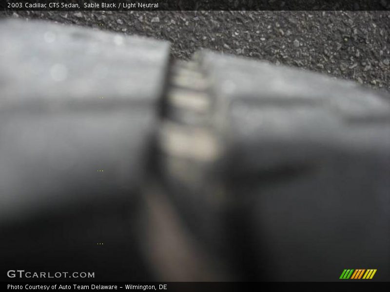 Sable Black / Light Neutral 2003 Cadillac CTS Sedan