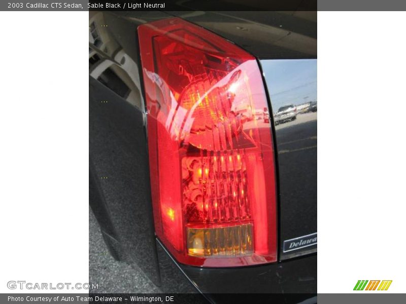 Sable Black / Light Neutral 2003 Cadillac CTS Sedan