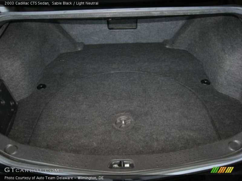 Sable Black / Light Neutral 2003 Cadillac CTS Sedan