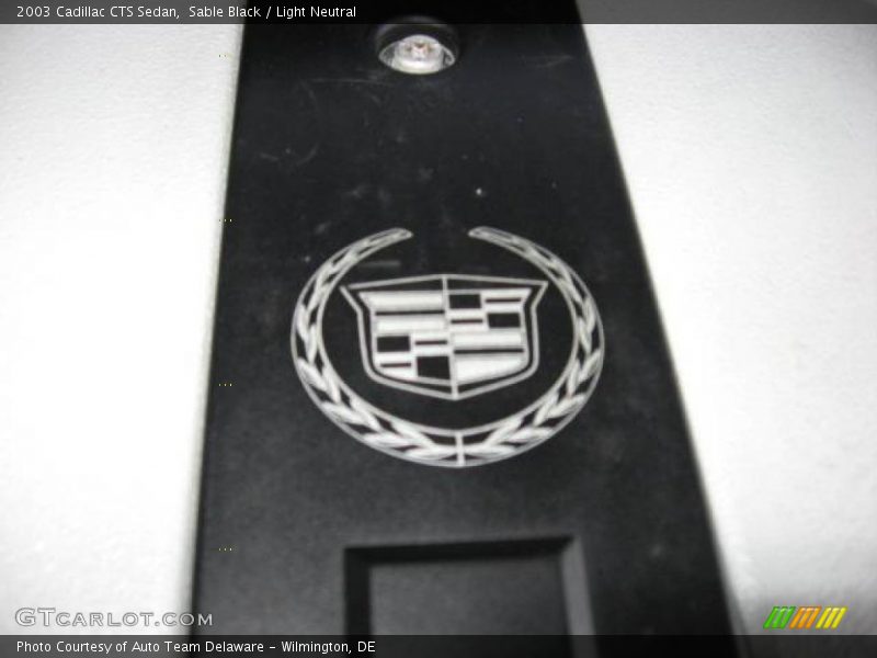 Sable Black / Light Neutral 2003 Cadillac CTS Sedan