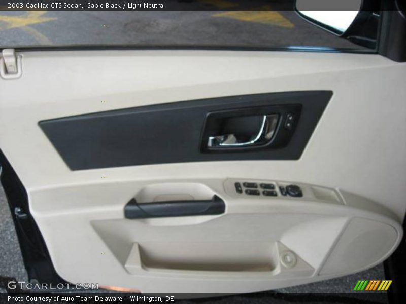 Sable Black / Light Neutral 2003 Cadillac CTS Sedan