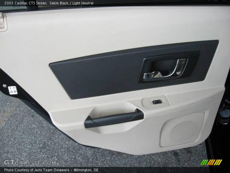 Sable Black / Light Neutral 2003 Cadillac CTS Sedan