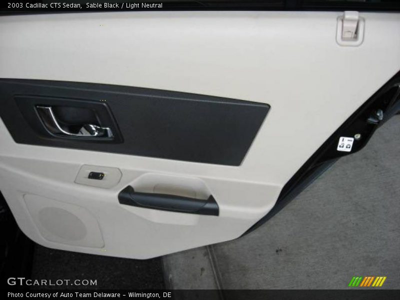 Sable Black / Light Neutral 2003 Cadillac CTS Sedan