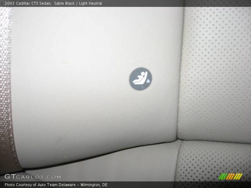 Sable Black / Light Neutral 2003 Cadillac CTS Sedan