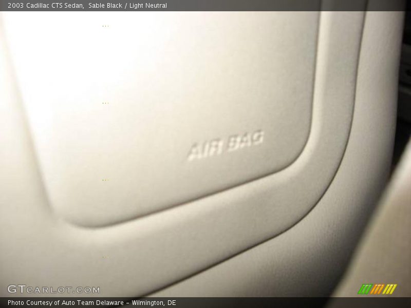 Sable Black / Light Neutral 2003 Cadillac CTS Sedan