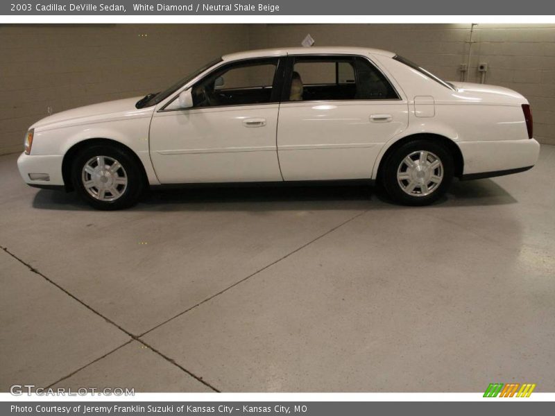 White Diamond / Neutral Shale Beige 2003 Cadillac DeVille Sedan
