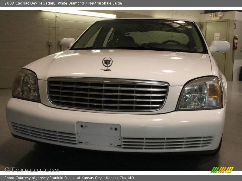 White Diamond / Neutral Shale Beige 2003 Cadillac DeVille Sedan