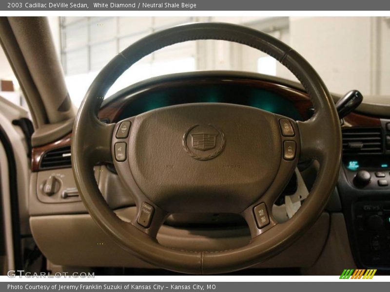White Diamond / Neutral Shale Beige 2003 Cadillac DeVille Sedan