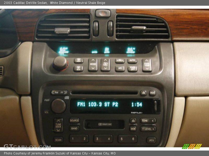 White Diamond / Neutral Shale Beige 2003 Cadillac DeVille Sedan