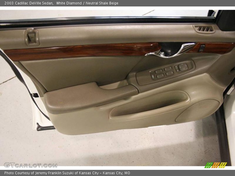 White Diamond / Neutral Shale Beige 2003 Cadillac DeVille Sedan