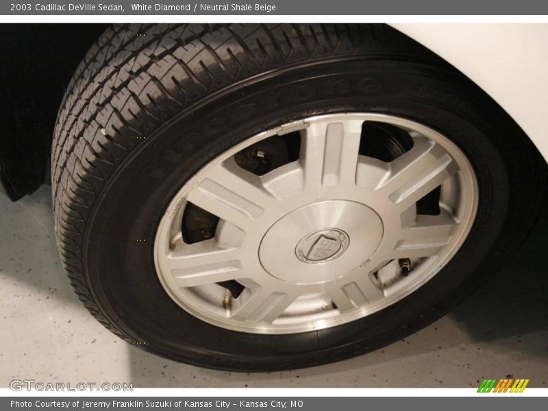 White Diamond / Neutral Shale Beige 2003 Cadillac DeVille Sedan