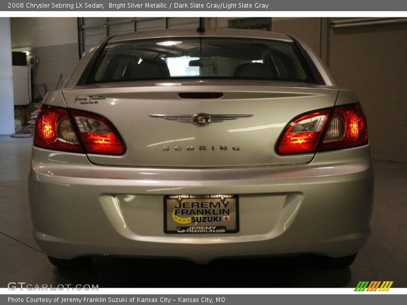 Bright Silver Metallic / Dark Slate Gray/Light Slate Gray 2008 Chrysler Sebring LX Sedan