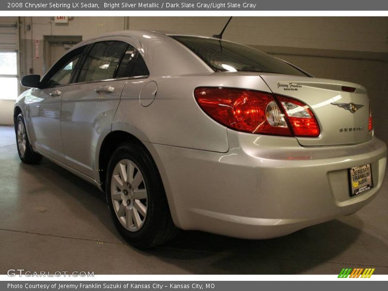 Bright Silver Metallic / Dark Slate Gray/Light Slate Gray 2008 Chrysler Sebring LX Sedan