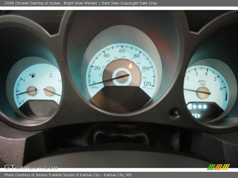 Bright Silver Metallic / Dark Slate Gray/Light Slate Gray 2008 Chrysler Sebring LX Sedan