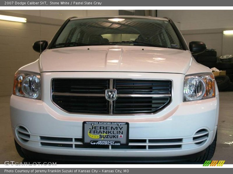 Stone White / Pastel Slate Gray 2007 Dodge Caliber SXT