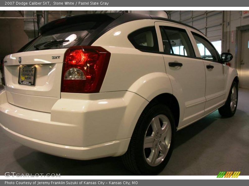 Stone White / Pastel Slate Gray 2007 Dodge Caliber SXT