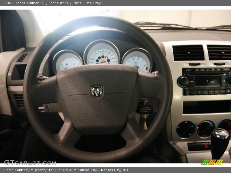 Stone White / Pastel Slate Gray 2007 Dodge Caliber SXT