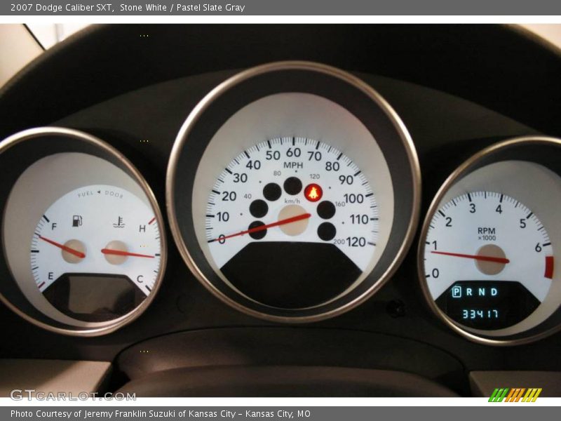Stone White / Pastel Slate Gray 2007 Dodge Caliber SXT