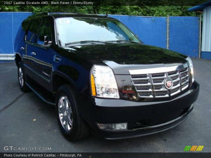 Black Raven / Ebony/Ebony 2007 Cadillac Escalade AWD