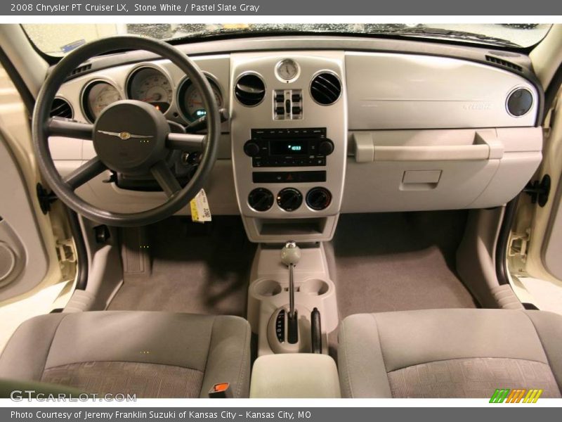 Stone White / Pastel Slate Gray 2008 Chrysler PT Cruiser LX