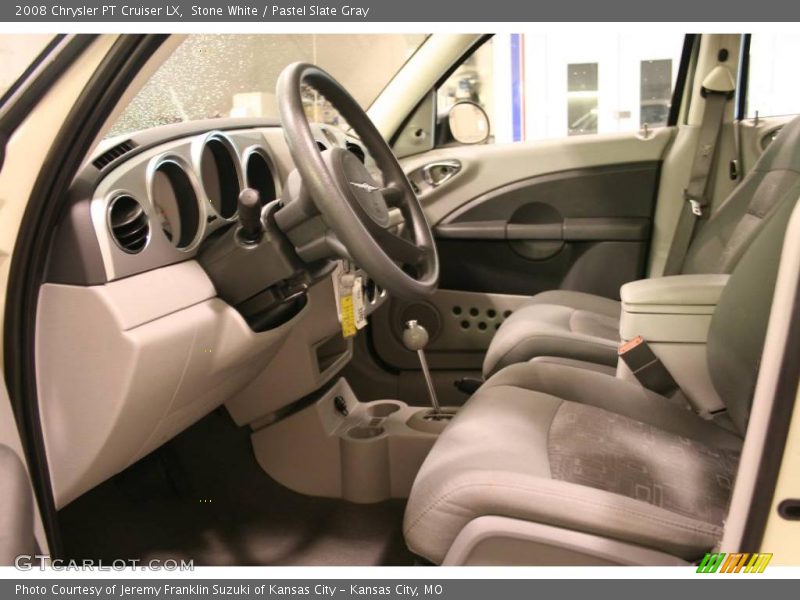 Stone White / Pastel Slate Gray 2008 Chrysler PT Cruiser LX