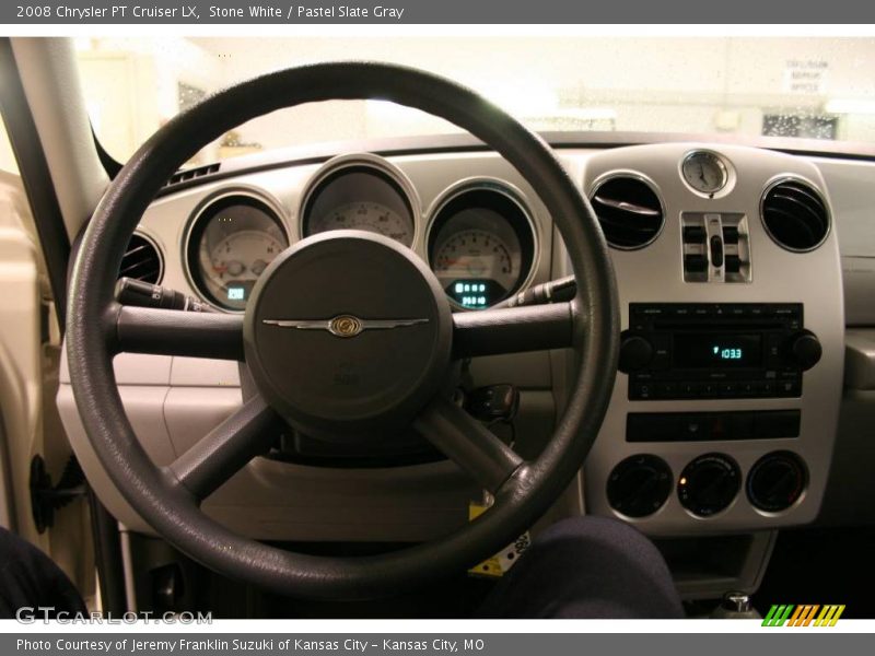 Stone White / Pastel Slate Gray 2008 Chrysler PT Cruiser LX