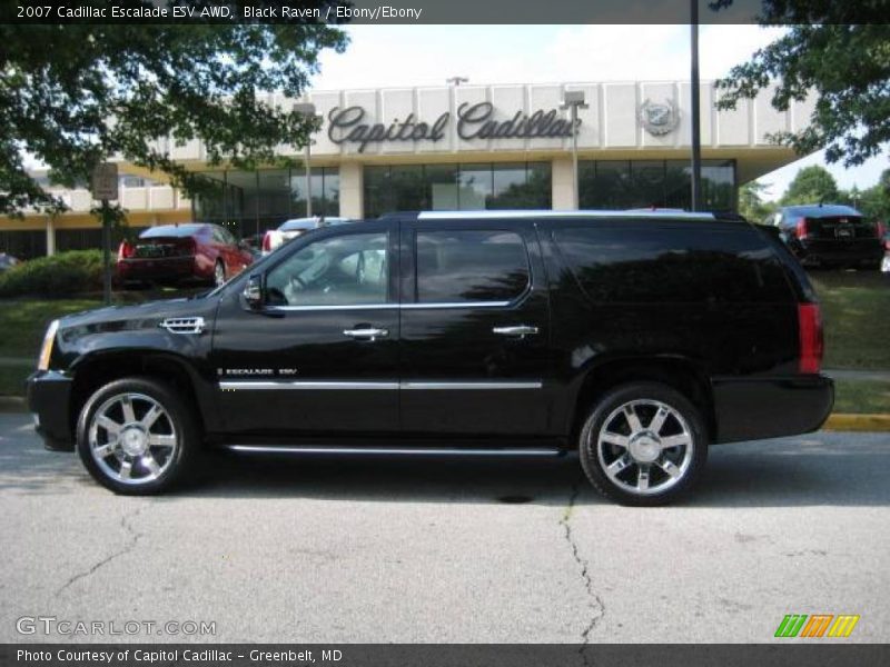 Black Raven / Ebony/Ebony 2007 Cadillac Escalade ESV AWD