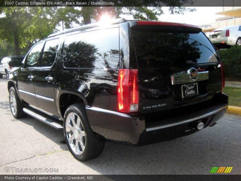 Black Raven / Ebony/Ebony 2007 Cadillac Escalade ESV AWD
