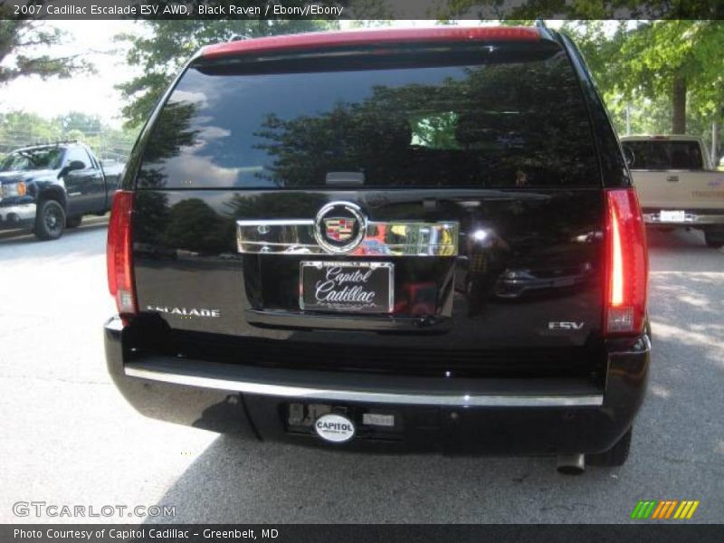 Black Raven / Ebony/Ebony 2007 Cadillac Escalade ESV AWD